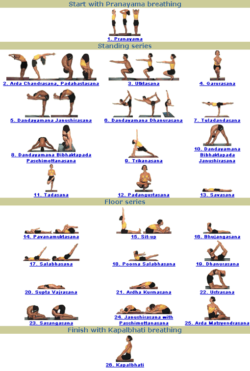 yoga poses pictures