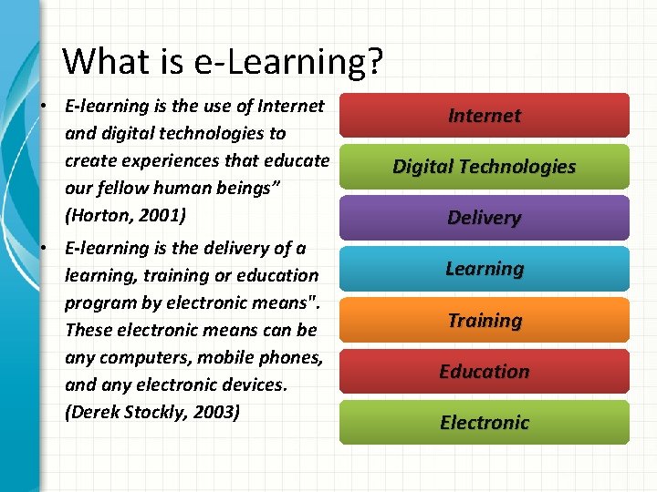 what is e learning courses