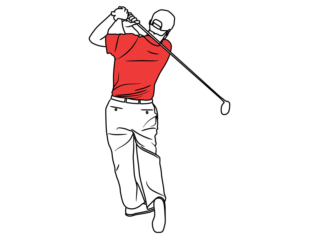 Correct grip in golf
