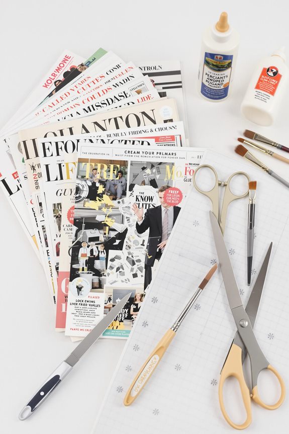 Turn Vintage Magazine Pages Into Modern Art