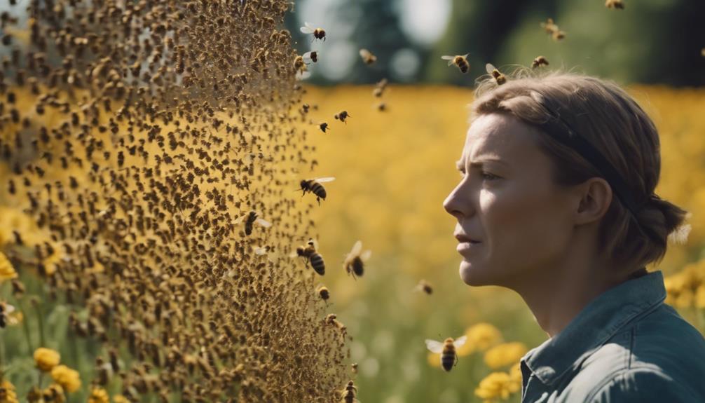 How Far Will a Bee Swarm Follow You?