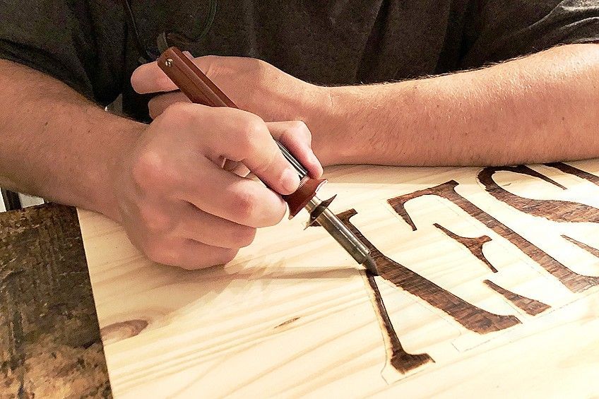 A look at Pyrography in Cedar
