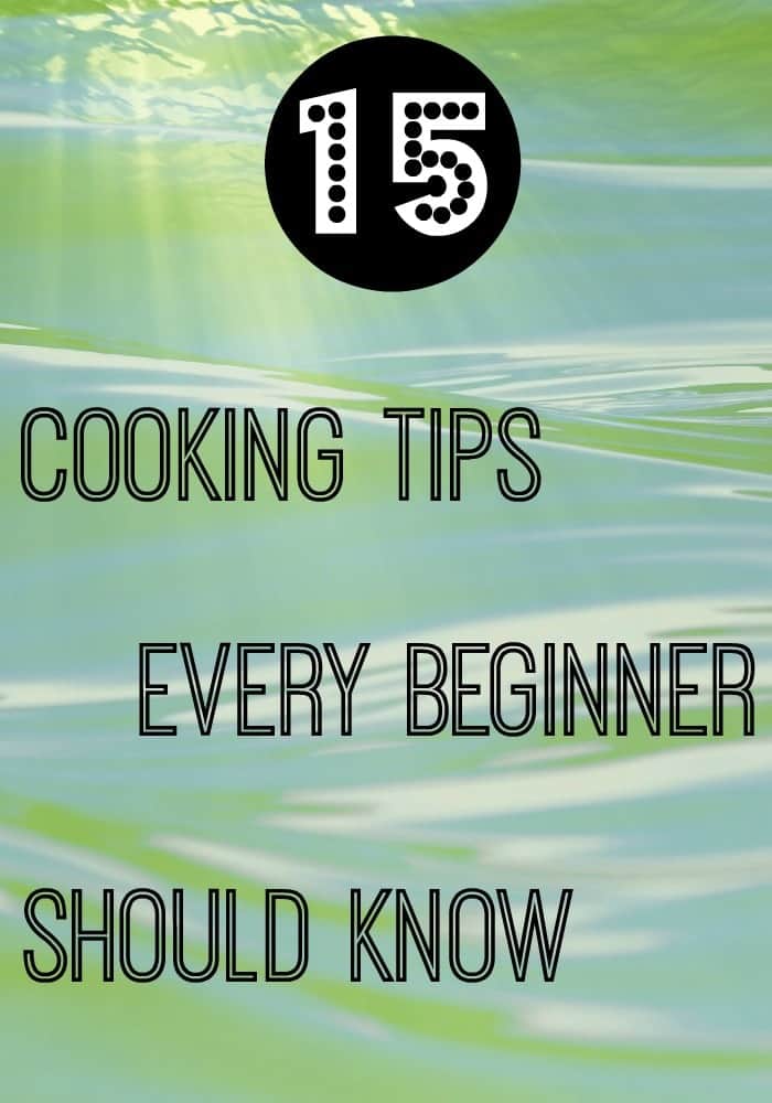 basic cooking skills checklist