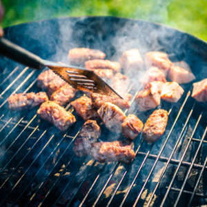 cooking steak tips on stove top