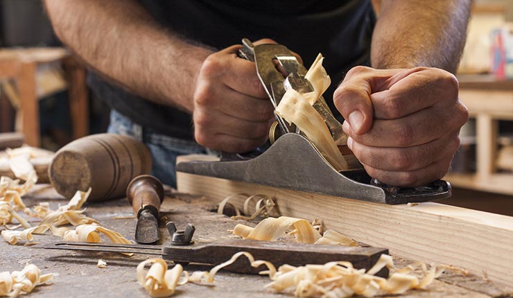 small wood shop set up